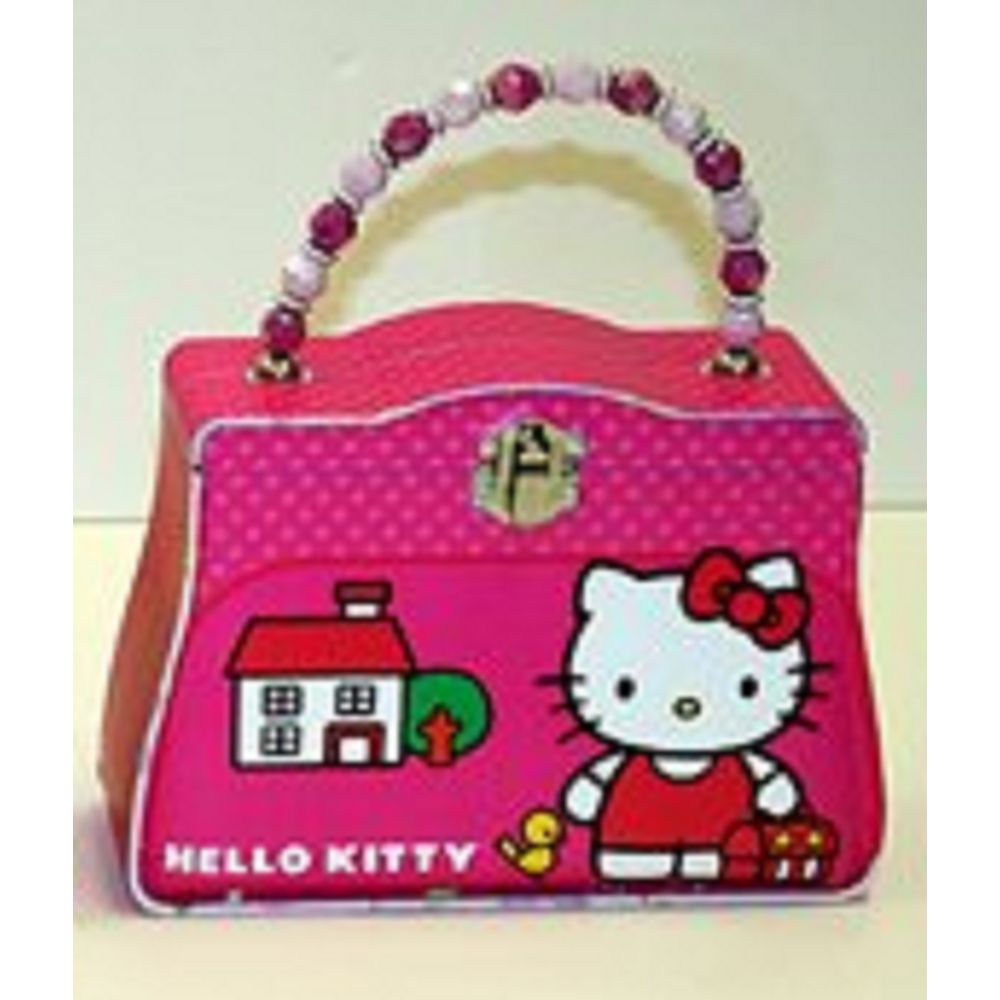Hello Kitty Hello Kitty Satchel Carry All Tin Purse with Beaded