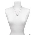 thumbnail image 3 of Delight Jewelry Twins Heart with Two Pair of Baby Feet Silver-tone You Mean the World to Me Ring Necklace, 18", 3 of 4