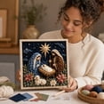 thumbnail image 6 of Nativity Scene Punch Needle Art Kit With Wooden Frame, Holy Family Yarn Craft Set for Adults and Beginners, Religious Christmas Gift, 7.87 x 7.87 Inch, 6 of 6
