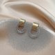 thumbnail image 1 of Pendientes colgantes vintage mate marrones Yashi, 1 of 4