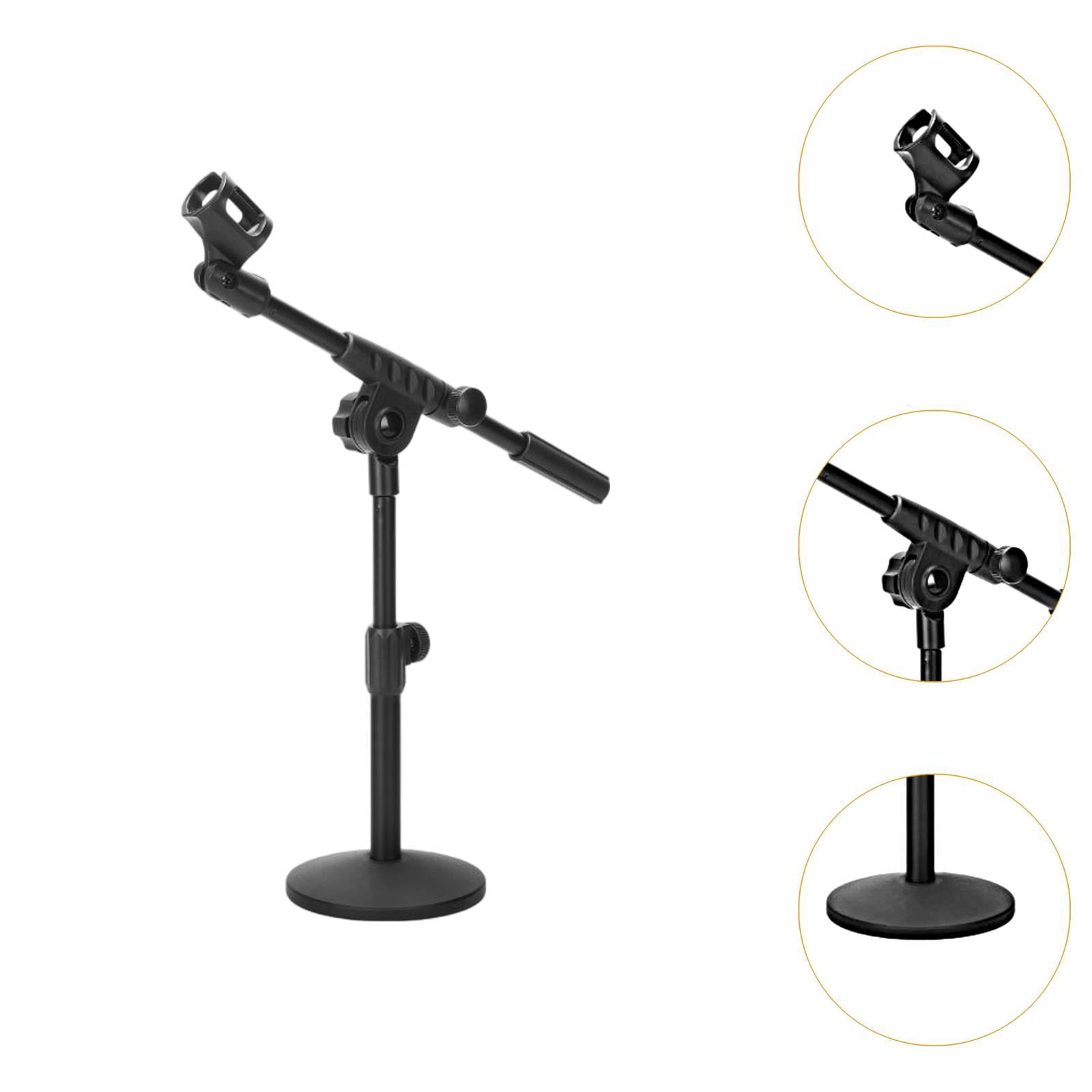 JWQFBC Microphone Stand Detachable Versatile Microphone Floor Stand with Round Base for Microphone holder