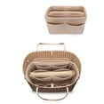 thumbnail image 1 of Organizador de cartera de fieltro con cierre LEXSION, beige, mediano, 1 of 6