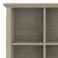 thumbnail image 4 of Acadian SOLID WOOD 57 inch Wide Transitional 8 Cube Storage Sofa Table in Distressed Grey, 4 of 11