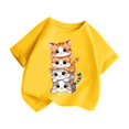 thumbnail image 2 of 2025 Hauts pour Filles, T-Shirts et Chemises Enfant Mignon Graphique Chemises d'Été Col Rond Manches Courtes Chemises Spaghetti pour Tee Été Décontracté T T-Shirts pour Enfants, 2 of 5