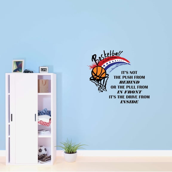 Boys It's the drive from Inside Motivational Sports Wall Decal Decoration It's not Pull from infront Sports Motivational Lasts Years and Easily Removable - Size: 10 In(W) x 9 In(H)