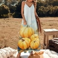 thumbnail image 2 of Thanksgiving Pumpkins Design Sleeveless Dress Woman Fashion Long Dresses Women's Summer Suit Dress 2025, 2 of 7