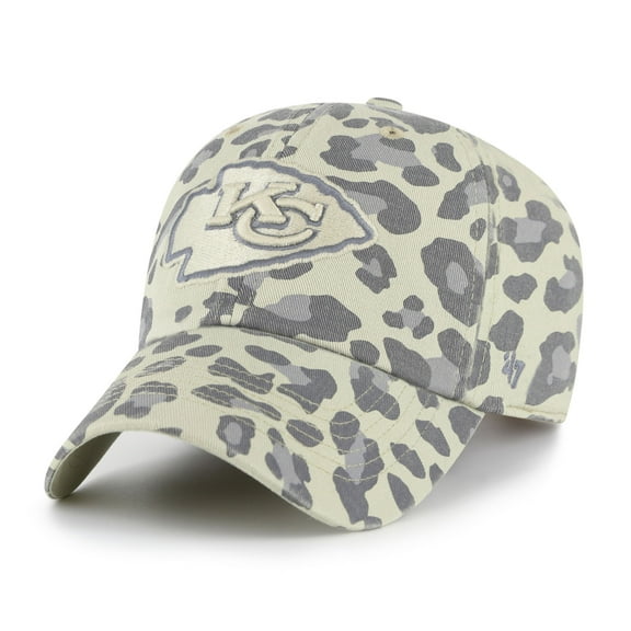 Women's '47  Gray Kansas City Chiefs Bagheera Clean Up Adjustable Hat