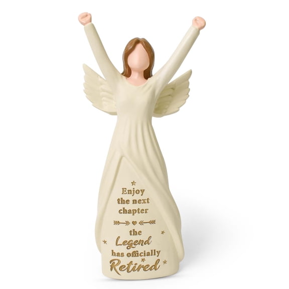 Lnrkai Retirement Gift for Women, Angel Figurine for Retirement Party Decorations, Retired Gifts for Teachers Coworkers Friends