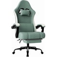 thumbnail image 1 of Ergonomic Gaming Chair with Pocketed Spring Cushion  Breathable Fabric Computer Chair with Footrest  Adjustable Lumbar Support Video Game Chair for Adults, 1 of 2