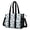 Police and Checkered White Pattern, variant on Police and Bear Beige Pattern Utility Tote Bag, Work Tote with Multi Pockets & Removable Strap, Large Capacity Gifts for Birthday Christmas Thanksgiving