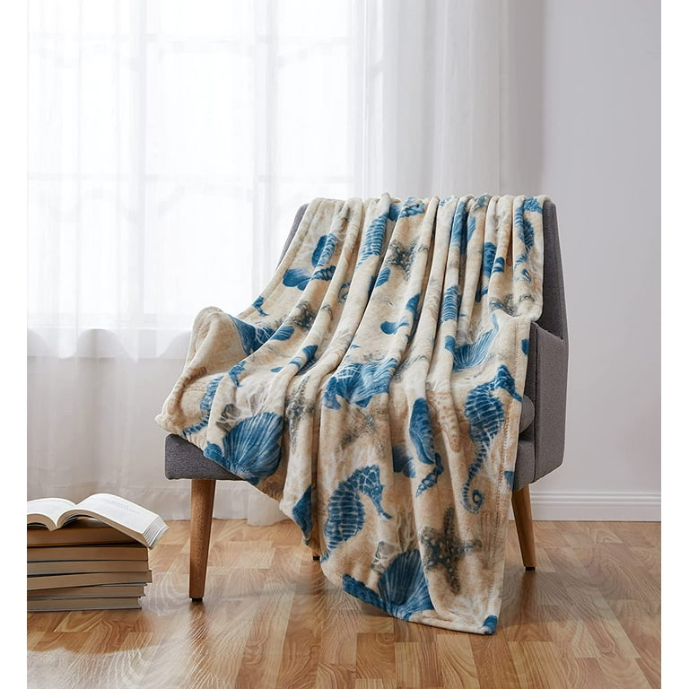 Coastal fleece throw hot sale