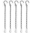 thumbnail image 1 of 5 cadenas colgantes con ganchos de hierro para colgar macetas, comederos para pájaros, linternas, carillones de viento, adornos, coronas navideñas, letreros negros., 1 of 5