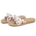 thumbnail image 3 of OAVQHLG3B Women Female Bohemia Bowknot Flax Linen Flip Flops Beach Shoes Sandals Slipper, 3 of 9