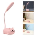 thumbnail image 4 of Lámpara de escritorio de gato lámpara de mesa de dibujos animados usb lámpara de mesa recargable para niños lámpara de noche, 4 of 7