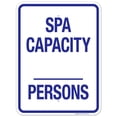 thumbnail image 1 of Spa Capacity Sign, Pool Sign, (SI-6690), 1 of 1