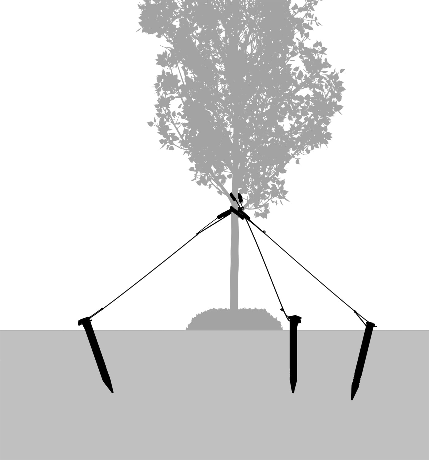 Expert Gardener 9in Tree Stake Kit with Rope and Tubes