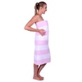thumbnail image 4 of Premium Luxury Cabana Striped Velour Beach Towel - Pink, 4 of 8