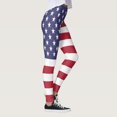 thumbnail image 4 of MKLEKYY Leggings deportivos para mujer, Día de la Independencia, estampado del 4 de julio, pantalones de cintura alta para yoga, correr, gimnasio, yoga, mallas de compresión, yoga, correr, fitness., 4 of 4
