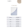 thumbnail image 4 of Dormir Fine Linen Fitted Sheet Only, 100% Cotton 400 Thread Count, Deep Pocket, All Round Elastic, Soft Cooling Sheets, Full, Light Grey, 4 of 7