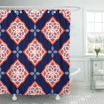 thumbnail image 1 of ABPHQTO Azulejos portugueses Azulejos Azules y Blancos Hermosos Patrones Sin Costuras para Cortina de Ducha 150x180 cm, 1 of 1