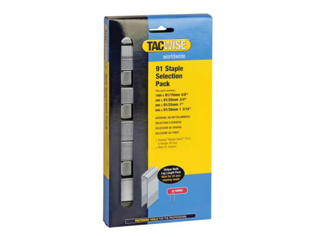Tacwise 91/25mm 1" galvanised staples  Electric  Staple Gun Tackers Pack of 1000 