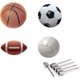 thumbnail image 3 of 100 Piezas Agujas de Inflado de Bomba de Aire Bomba de Bolas de Acero Inoxidable Pasadores de Inflado de Aire para Balones Deportivos, Baloncesto, Fútbol, ​​Voleibol, Rugby, 3 of 5