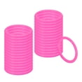 thumbnail image 1 of Anillos de lanzamiento de plástico Uxcell para botellas, anillos de carnaval, aros de plástico para práctica de velocidad y agilidad, favor de fiesta al aire libre de 2.8 pulgadas en rosa, 1 of 7