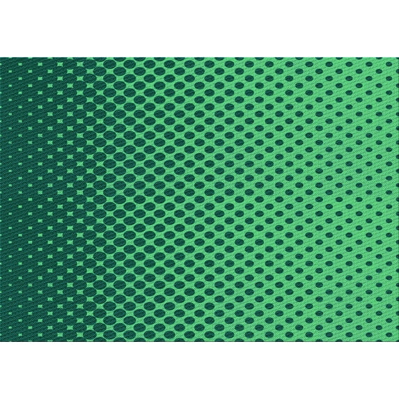 Ahgly Company Indoor Rectangle Patterned SpringGreen Area Rugs, 2' x 4'