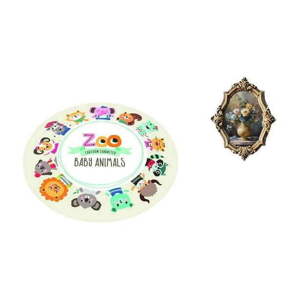 Alfombra De Juegos Para Habitación Infantil, Para Sala De Estar, Dormitorio Infantil, Tiendas De Campaña Con Diseño Vintage, Marco De Fotos De Resina, Soporte Para Cuadros, Decoración De