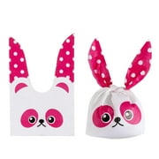 50PCS Gifts Bunny Ear Storage Pocket Rabbit Cookie Bags Candy Bag Biscuit Package Easter Rabbit 6
