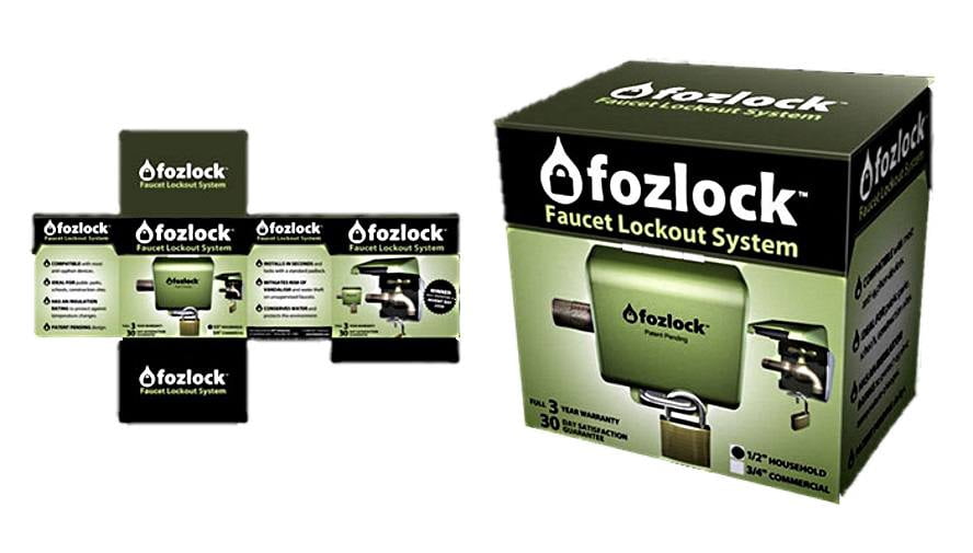 Fozlock Outdoor Hose Bibb Faucet Lock And Insulator Green