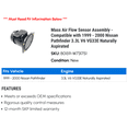 thumbnail image 2 of Mass Air Flow Sensor Assembly - Compatible with 1999 - 2000 Nissan Pathfinder 3.3L V6 VG33E Naturally Aspirated, 2 of 2