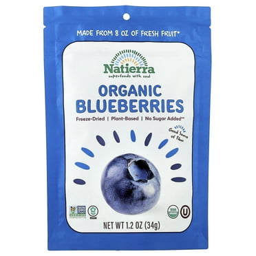 Nature's All Foods Organic Freeze-Dried Blueberries 1.2 oz Pkg