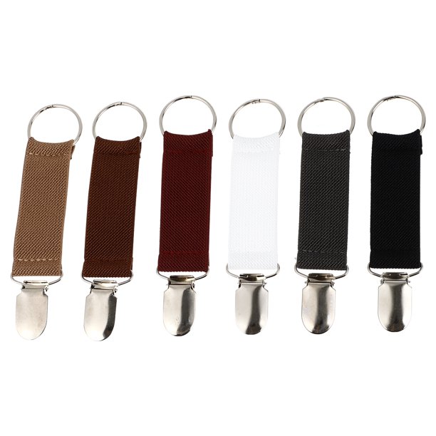 6 pinzas elásticas prácticas para sombreros de viaje, pinzas portátiles para sombreros y bolsas.