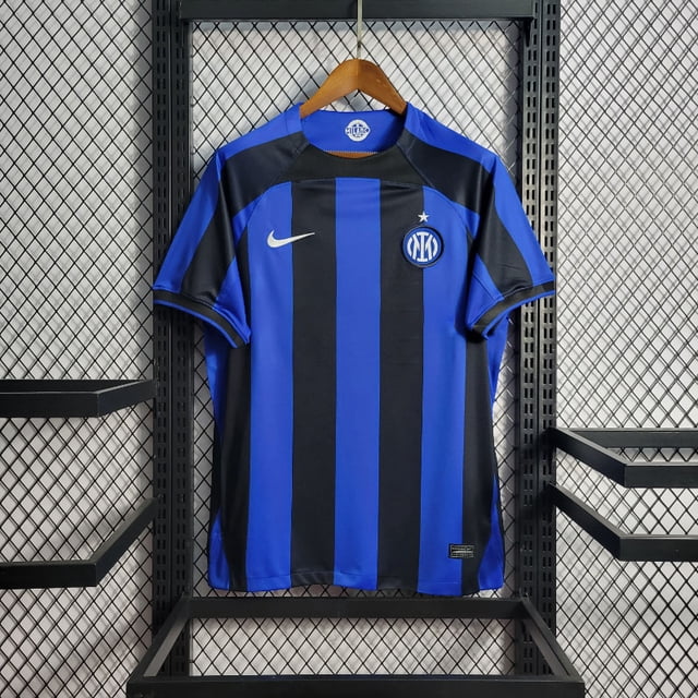 Camiseta Versión 22/23 Inter Milan home UCL De Fans S-4XL : Puede Añadir Tu Nombre Y Número