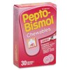 (4 pack) (4 Pack) Pepto Bismol Chewable Tablets for Nausea, Heartburn, Indigestion, Upset Stomach, and Diarrhea Relief, Cherry Flavor 30 ct