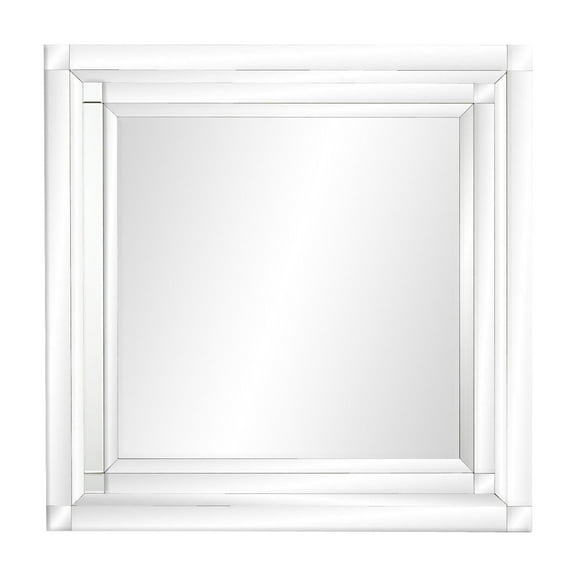 DecMode 39" x 40" Silver Wall Mirror