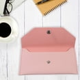 thumbnail image 3 of Cash Envelope Wallet PU Leather Cash Envelope Cash Wallet Business Card Holder, 3 of 8