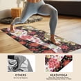 thumbnail image 4 of Pioneer Flower Floral Print Pattern Hot Yoga Mat Towel Non Slip for Hot Yoga - Quick-Drying Yoga Mat Cover with 4 Corner Pockets with Travel Bag - Hot Yoga Towel Non Slip 74"x26", 4 of 6