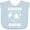 AE-Light Blue, variant on Inktastic Heart Soccer Sister Girls Baby Bib