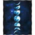 thumbnail image 2 of Lunar Eclipse Blanket Moon Galaxy Print Throw Blanket Soft Warm for Kid Couch Sofa Bed 50"x60", 2 of 6