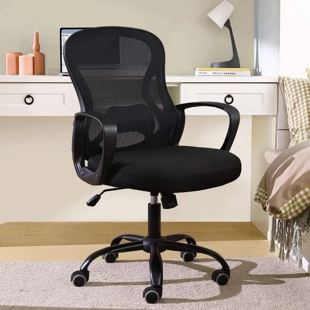 Zocalo Silla Ergonómica de Oficina y Gamer Giratoria 360°, con Altura Regulable, Respaldo Reclinable, Soporte Lumbar y Tapizado de Malla Transpirable, Uso para Oficina y Hogar
