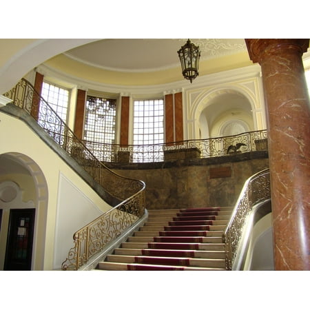 Flame Column - Framed Art for Your Wall Architecture Inside Indoor Columns Stairway 10x13 Frame