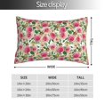 thumbnail image 2 of Salouo Rose Flowers Pattern Pillow Cases,1PC Pillow Covers with Envelope Closure Decorative Pillow Case for Bed Couch,Pillows Not Included-14"x20", 2 of 6