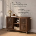 thumbnail image 3 of Plank+Beam Mid Century Modern Solid Wood Sideboard with 2 Doors, 49" TV Stand for Living Room, Walnut, 3 of 13
