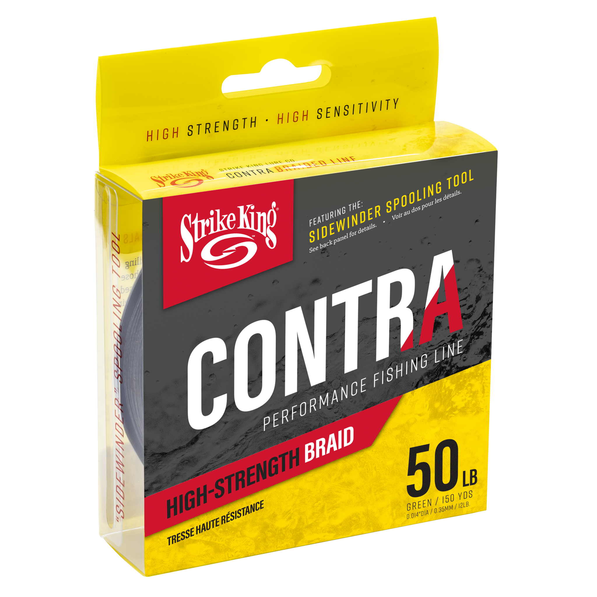 Strike King Contra Braided Fishing Line 50lb Green