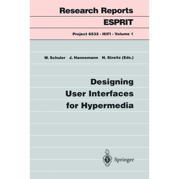 Designing User Interfaces for Hypermedia, (Paperback)