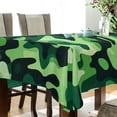 thumbnail image 5 of Yayeee Tablecloths 60" x 120" Rectangle Wrinkle Resistant Party Table Cover, Green Camouflage Pattern, 5 of 8