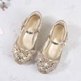thumbnail image 5 of Jkety School Shoes for Girls Mary Jane Dress Shoes Uniform Flats (Little/Big Kids) Mary Janes(Gold,4), 5 of 9