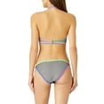thumbnail image 5 of No Boundaries Juniors Textured Stripe Scoop Bikini Swim Bottom, 5 of 5